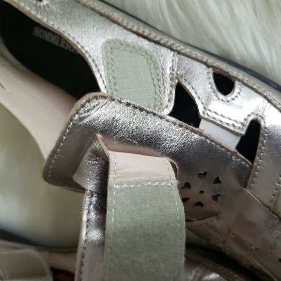 Ros Hommerson Candid Silver loafers flats Comfy Size 9 - Picture 13 of 16